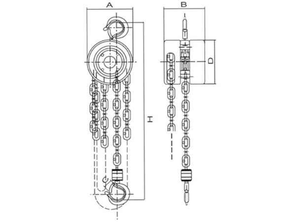 HSZ手拉葫蘆設(shè)計(jì)圖 HSZ手拉葫蘆設(shè)計(jì)圖